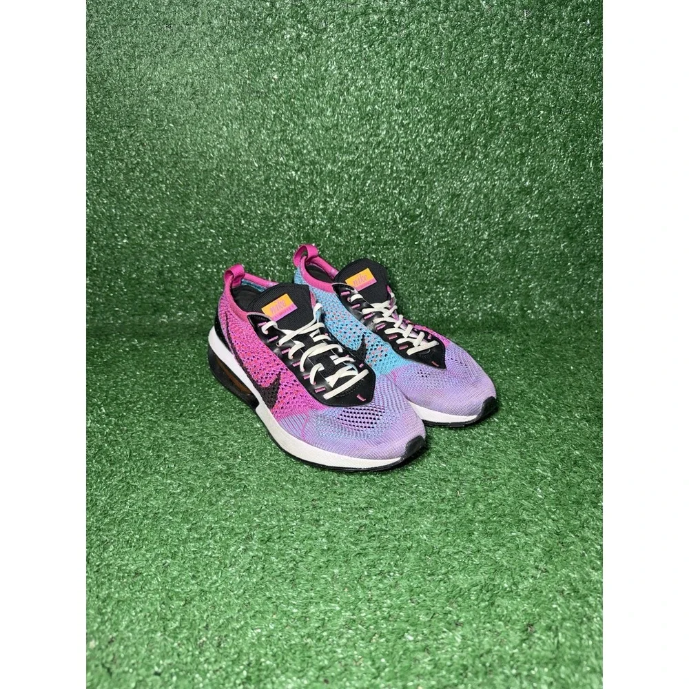 Nike Air Max Flyknit Racer Women Size 7 Multicolor Running Shoes Comfort Sneaker